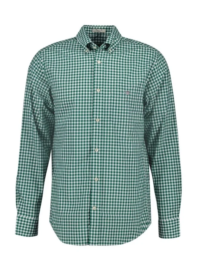 GANT Gant Regular Fit Gingham Poplin Shirt