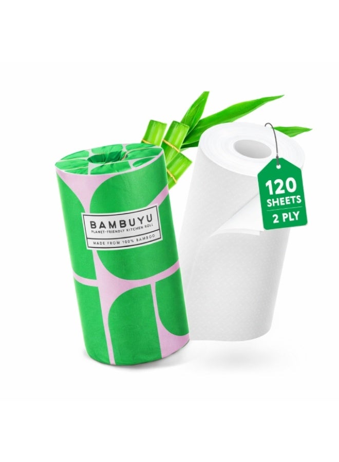 Bamboo Kitchen Roll, 120 sheets - 2 ply - 1 roll, UAE