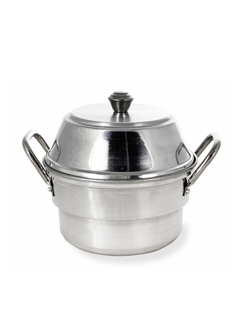 Ayda Idli Pot 9-Pit, Aluminium Polished Pan, Silver  - Image 1