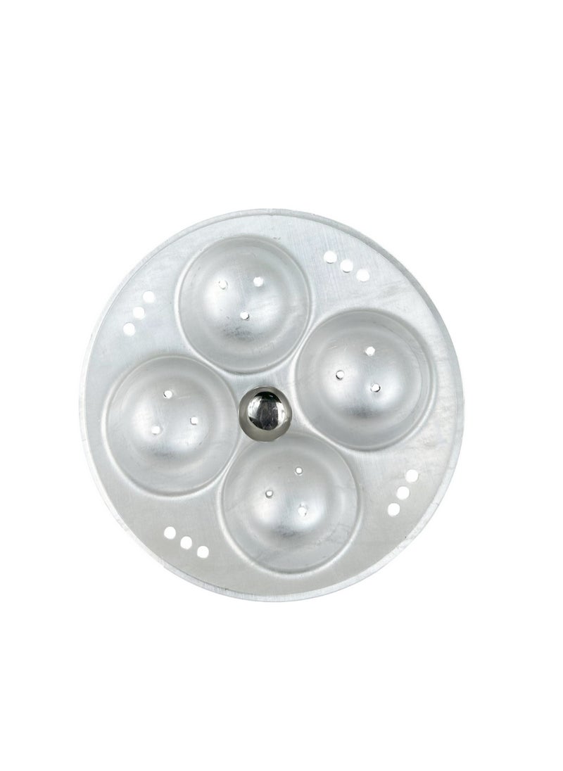 Ayda Idli Pot 9-Pit, Aluminium Polished Pan, Silver  - Image 2