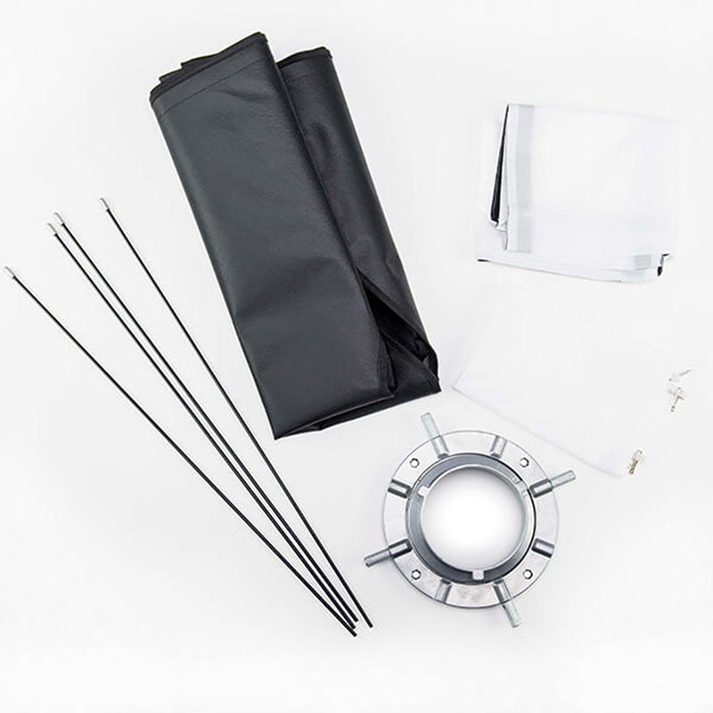 Gene Pro General Rectangular Softbox 60x90cm with Triple Adaptor, Perfect for Portrait and Fashion - Image 3