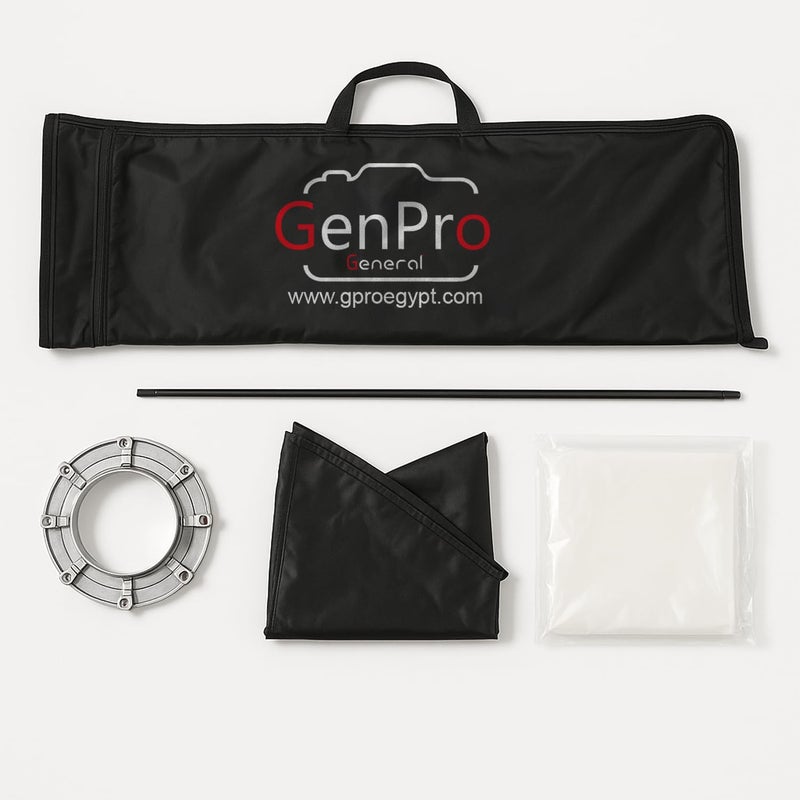 Gene Pro General Rectangular Softbox 60x90cm with Triple Adaptor, Perfect for Portrait and Fashion - Image 4