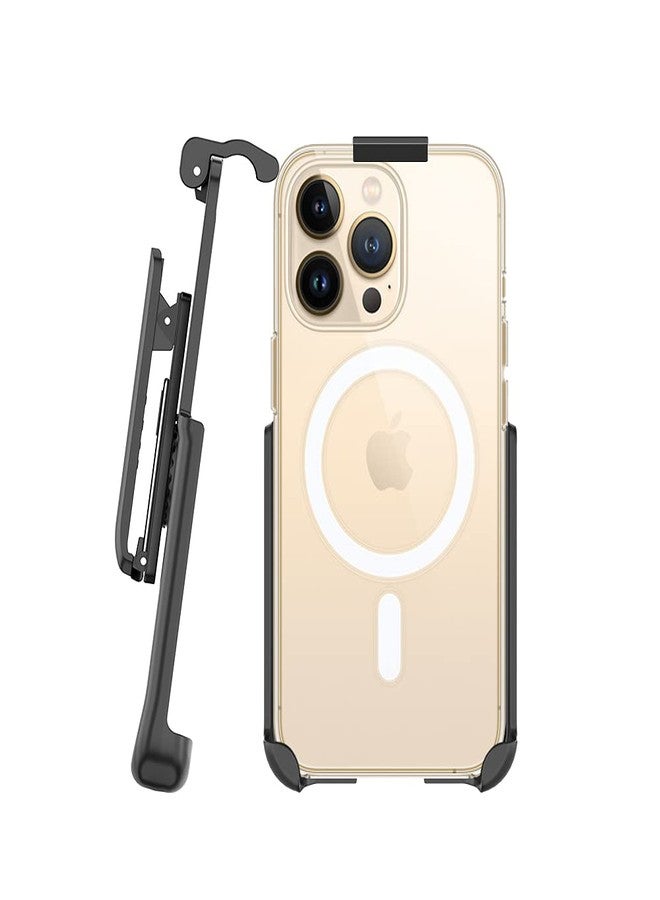 BELTRON Belt Clip Holster Compatible with Apple Clear Case for iPhone 13 Pro Max - Features: Built in Kickstand (Holster Only, Case is NOT Included) - Image 4