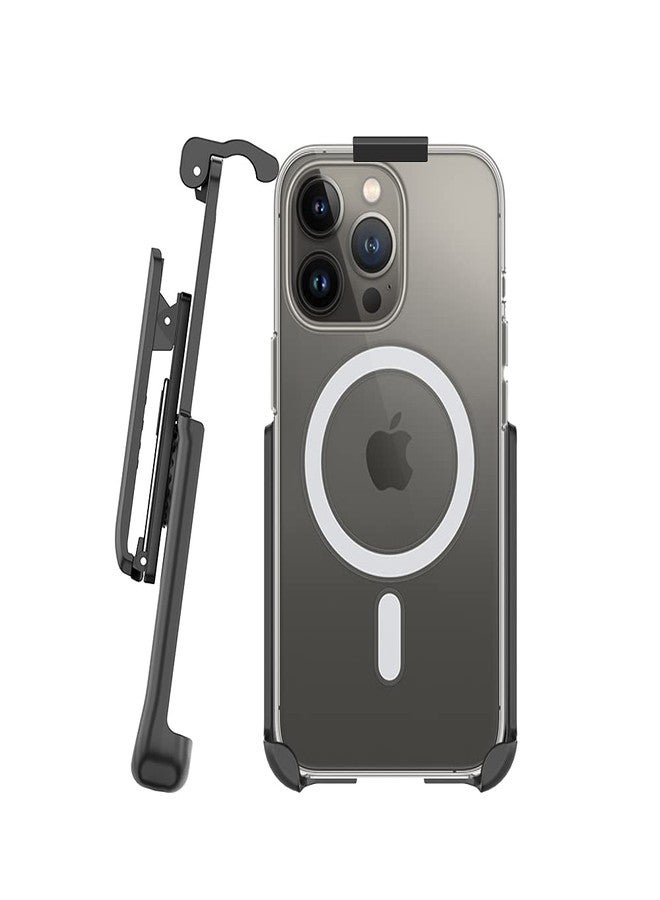 BELTRON Belt Clip Holster Compatible with Apple Clear Case for iPhone 13 Pro Max - Features: Built in Kickstand (Holster Only, Case is NOT Included) - Image 1