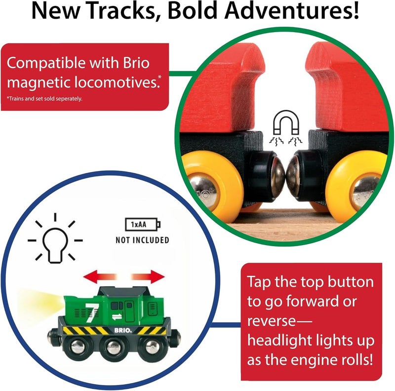 BRIO World Freight Battery Engine Toy Train for Kids Ages 3+ - Image 5