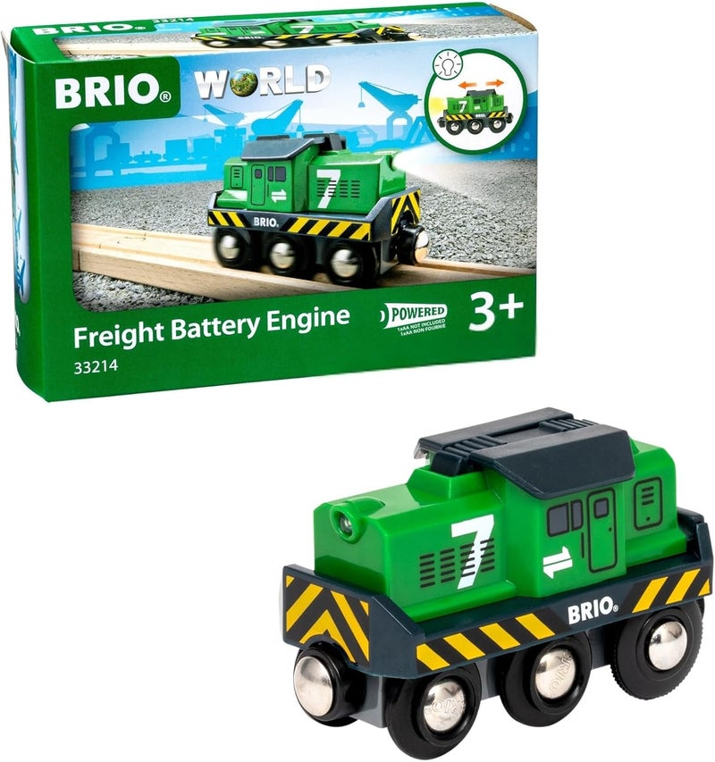 BRIO World Freight Battery Engine Toy Train for Kids Ages 3+ - Image 1