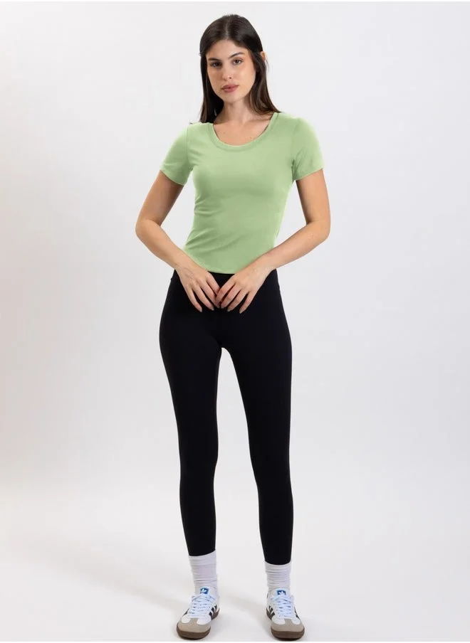 شايبس بلوزة قصيرة نحت الجسم