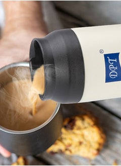 DPT Hot and cold Stainless steel thermos, Sport liquid Bottle, Beige, capacity 500 ml  - Image 5