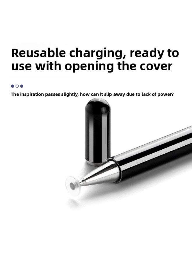 Loquat Applicable Stylus Pen For HuaweiVivo For XiaomiOppo Tablet Fine Head Capacitive Pen For Iphone Mobile Phone Painting Stylus-Color:Black  - Image 3
