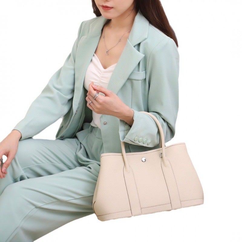 New Genuine Leather Garden Bag Fashion Top Layer Cowhide Women'S Bag All-Match Large Capacity Women'S Handbag Pure Leather Tote Bag - Image 5