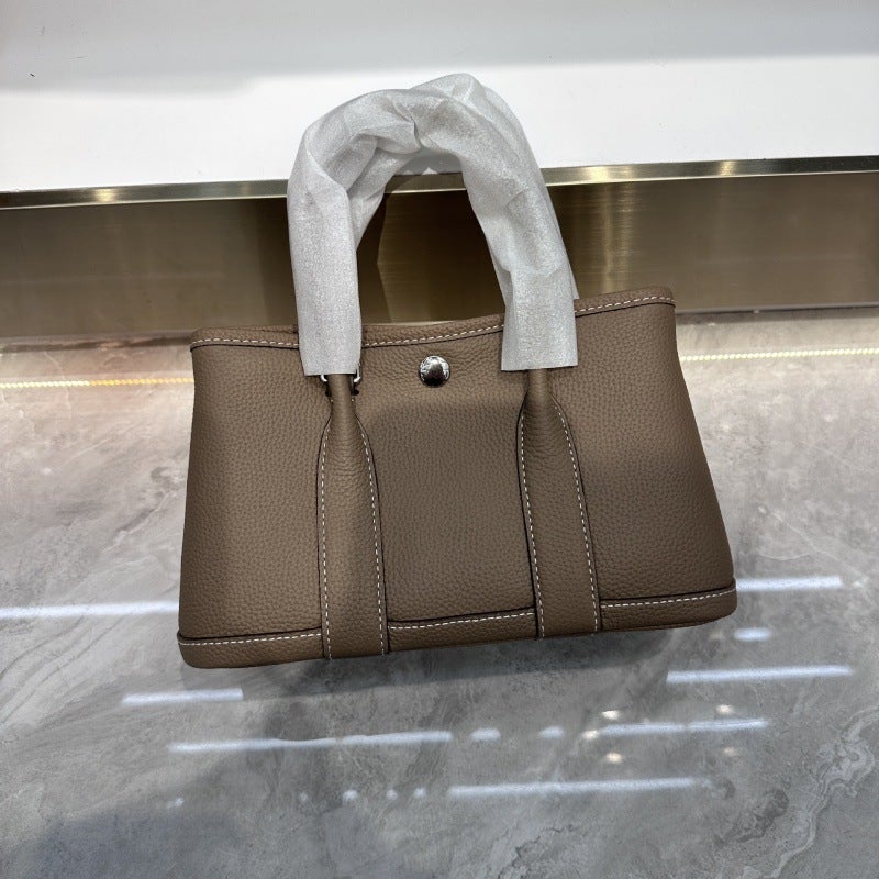 New Genuine Leather Garden Bag Fashion Top Layer Cowhide Women'S Bag All-Match Large Capacity Women'S Handbag Pure Leather Tote Bag - Image 1
