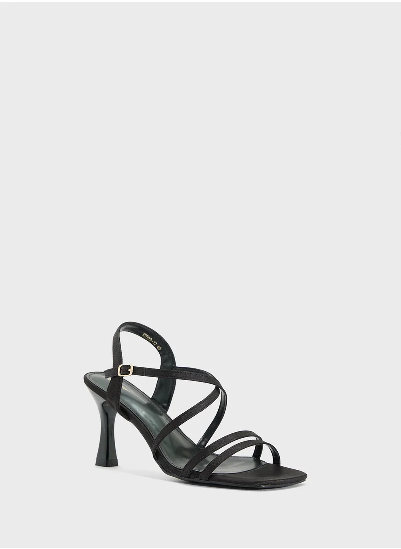 Ginger Multi Strap Heeled Sandal