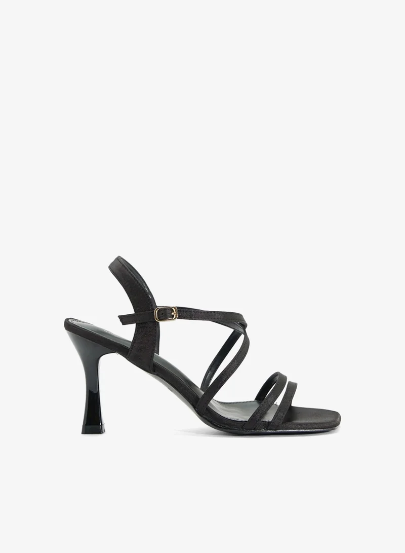 جينجر صندل بكعب متعدد الأشرطة