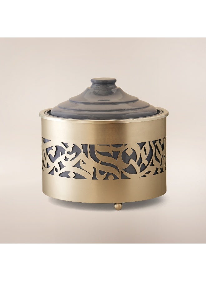 La Mesa Metal Food Server Nickel Plated 29*29*29Cm, Silver - Image 1