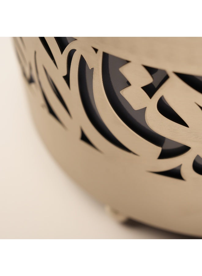 La Mesa Metal Food Server Nickel Plated 29*29*29Cm, Silver - Image 4