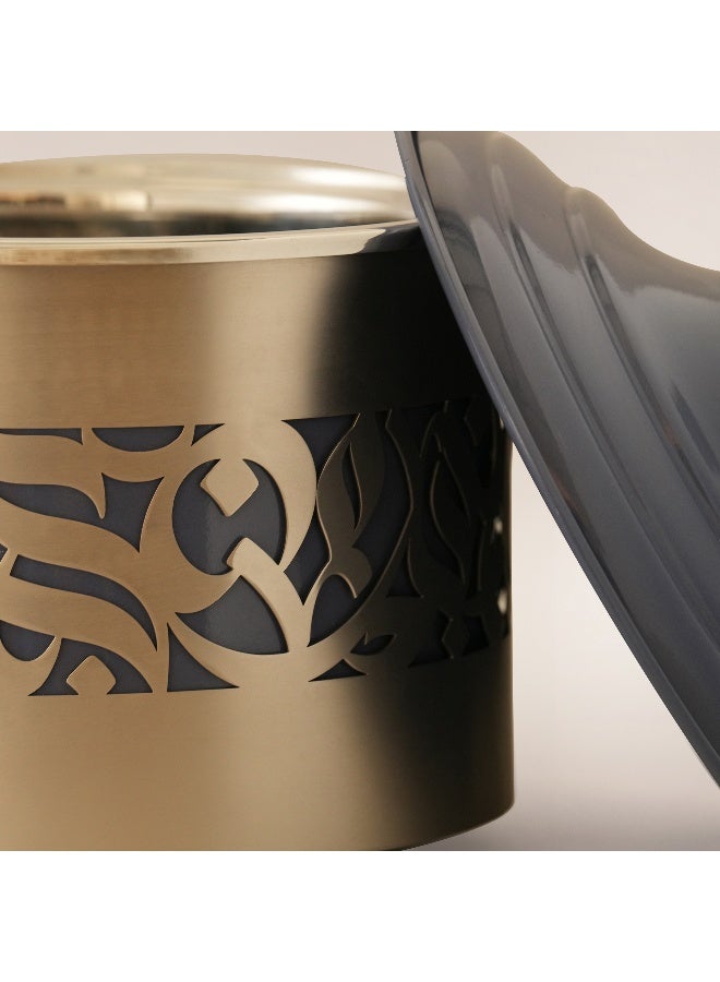 La Mesa Metal Food Server Nickel Plated 29*29*29Cm, Silver - Image 3