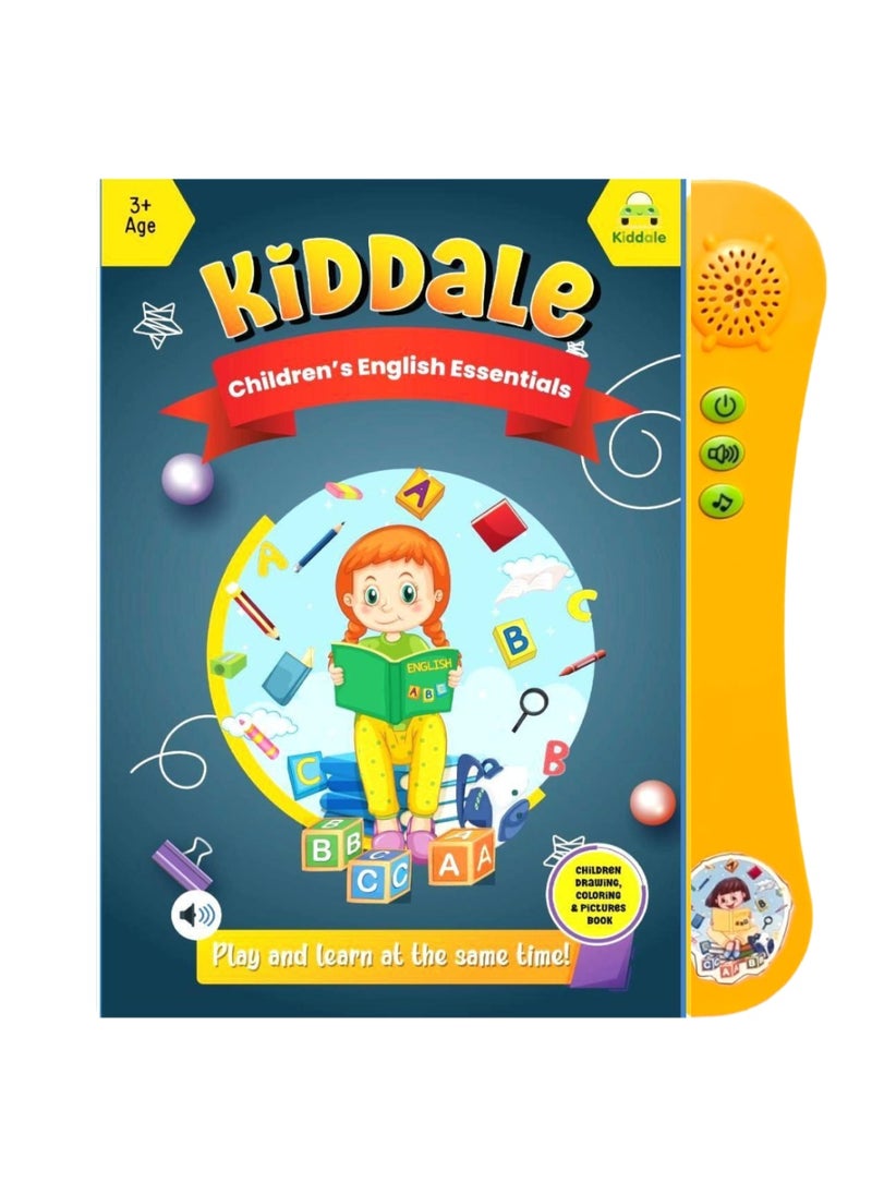 Kiddale English Learning Sound Book| Educational Toy for 3+ Kids| Sounds of First 300+ English Words, Speaking with Musical Rhymes and Audio Stories| Gift for 3 4 5 6 year kid  - Image 1
