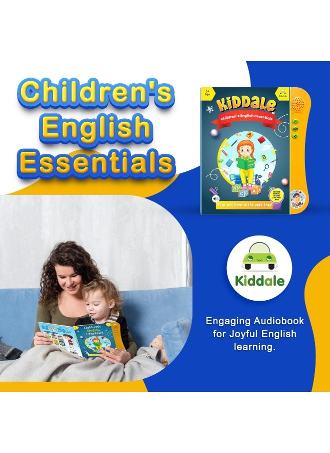Kiddale English Learning Sound Book| Educational Toy for 3+ Kids| Sounds of First 300+ English Words, Speaking with Musical Rhymes and Audio Stories| Gift for 3 4 5 6 year kid  - Image 2