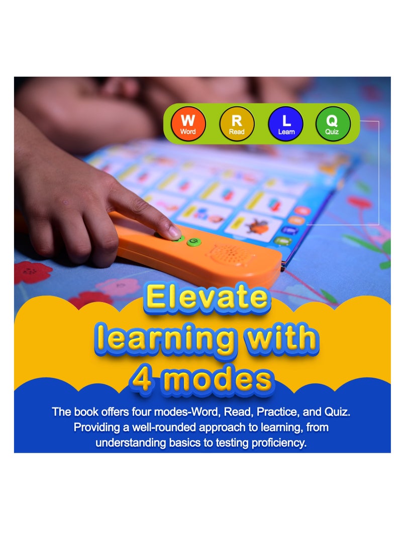 Kiddale English Learning Sound Book| Educational Toy for 3+ Kids| Sounds of First 300+ English Words, Speaking with Musical Rhymes and Audio Stories| Gift for 3 4 5 6 year kid  - Image 5