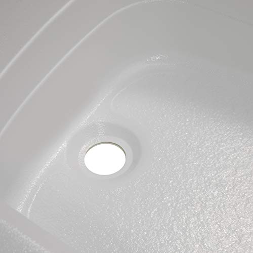 Lippert Components Lippert Replacement 24" x 40" White Bathtub with Left Drain, Scratch-Resistant ABS Acrylic for RVs, Travel Trailers, 5th Wheels, Motorhomes - W2440LHSPK - Image 3