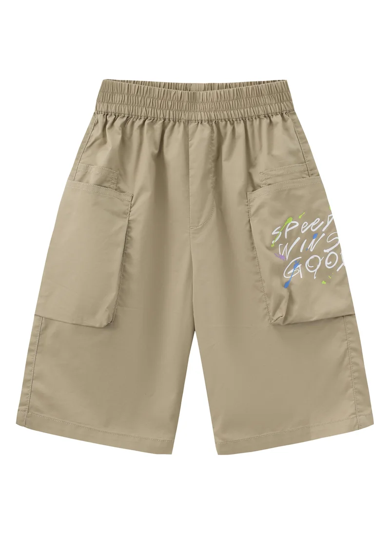 Balabala Beige Kids Boys Woven shorts for Men | Best Price UAE