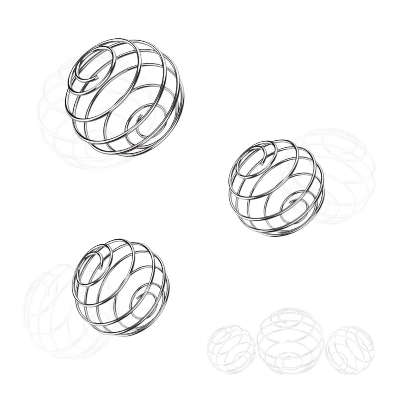 Shaker Balls 304 Stainless Steel Wire Mixer Balls for Shaker Cups Protein Whisk FormulaFoodgrade Metal 12in and 19in Pack of 3