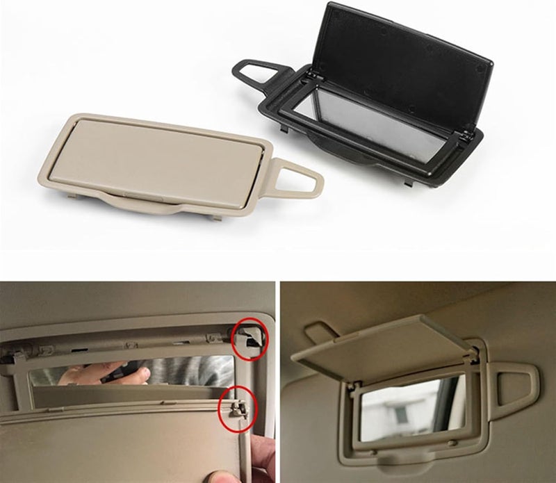 DEMULAX Car Sun Visor Mirror Cover for Mercedes-Benz - Image 4