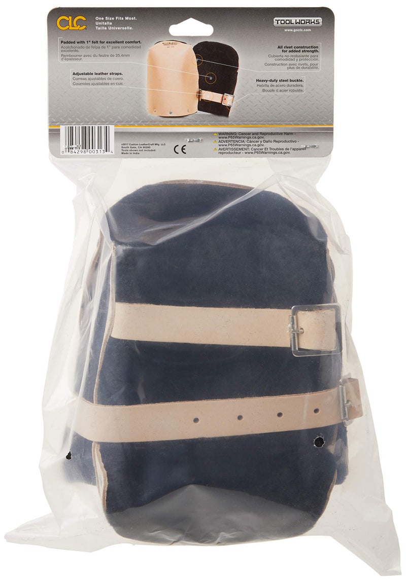 Custom Leathercraft CLC Custom Leathercraft 313 Heavy Duty Leather Kneepads, Double Thick Lining, Tan - Image 3