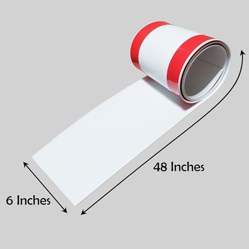 Rubber Bond Cord Covers for Wires on Floor - 6"x48" Self-Adhesive Rubber Cable Hider Floor Strips - Cable Management Wire Covers for Floor - Low Profile Cord Hider and Protector - White Cable Covers - Image 2