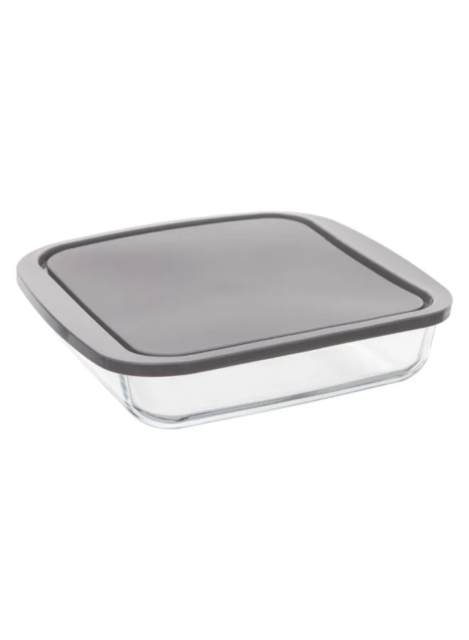 Five Simply Smart KeepEat Borosilicate Glass Baking Dish with Lid Clear and Grey 25 x 22 cm 151118