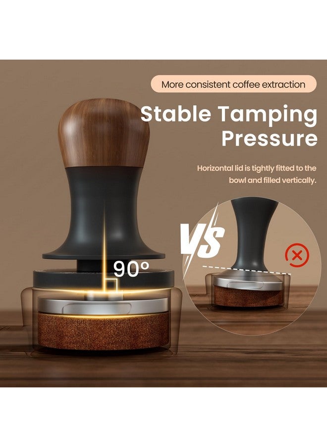 MHW-3BOMBER 54mm مكبس إسبريسو - 3 مكابس قهوة مزودة بنابض بوزن 15lb / 30lbs - مكبس مدرب بارستا مع ردود فعل صوتية - متوافق مع فلتر بورتافلتر 53/54mm T6173T-OS - Image 5