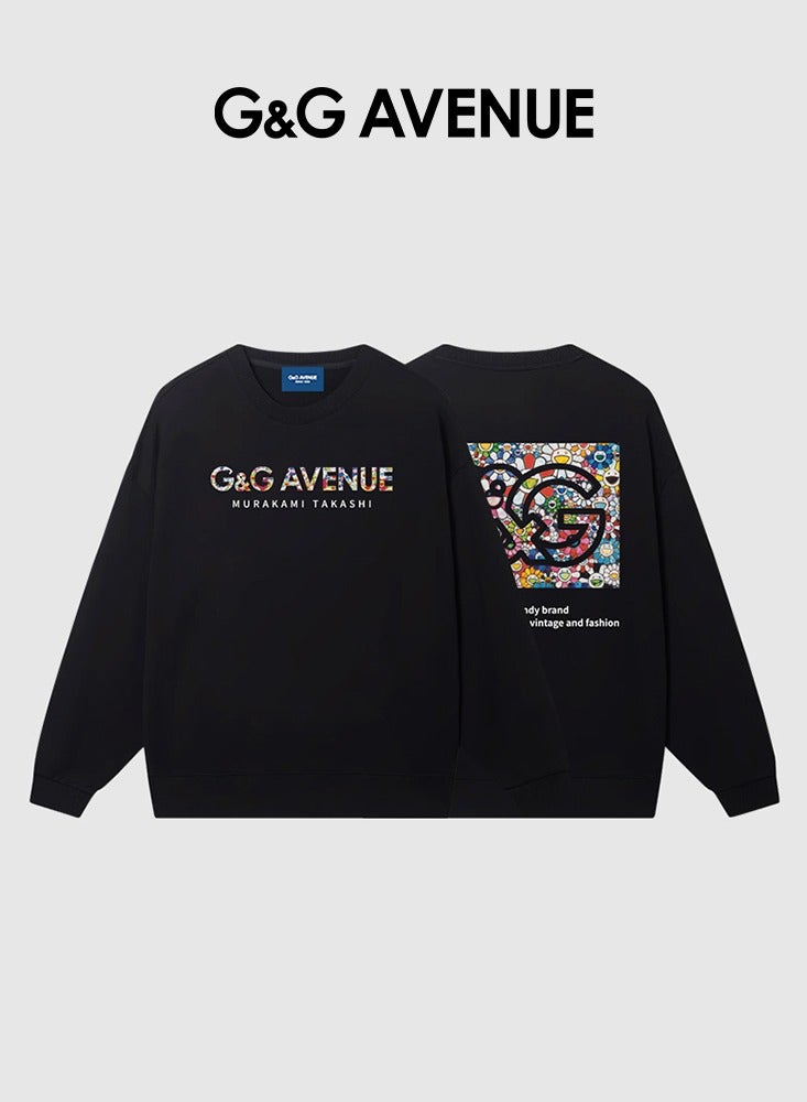 G&G AVENUE Spring and autumn Men's Fashion Muscle sweatshirt Exercise Leisure Sports Gym Running Oversized Long sleeved Pure Cotton Thick Round Neck Long sleeved  - Image 4
