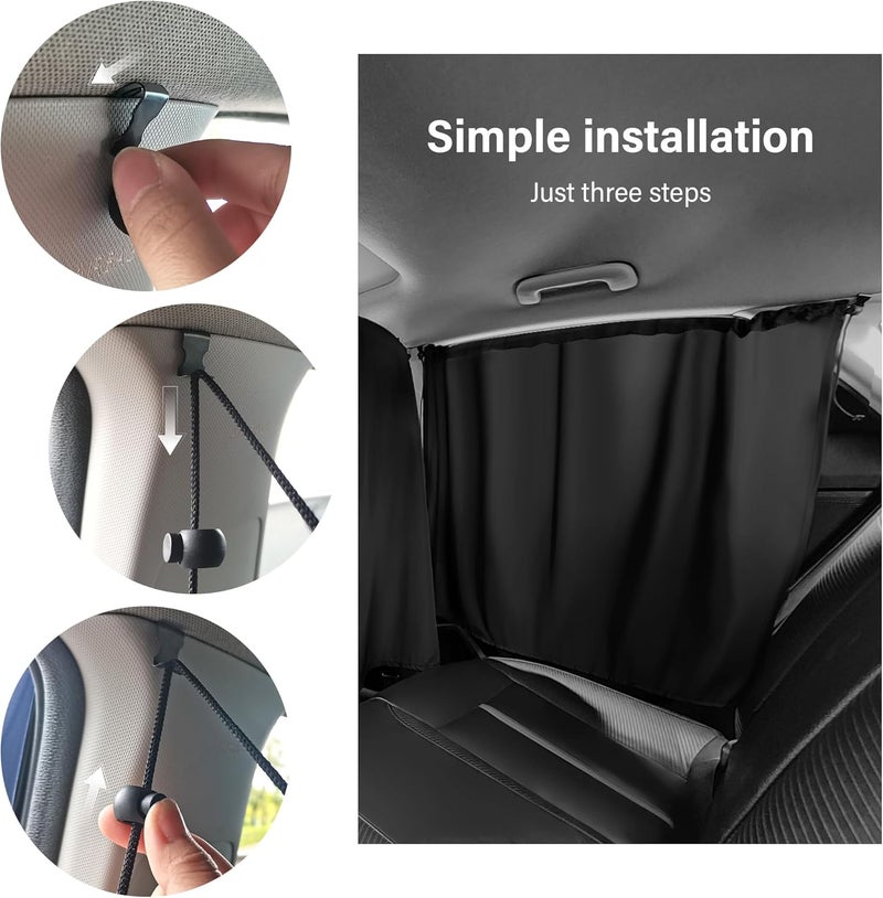 Stacool 3PCS Car Window Shades for Privacy - Image 5