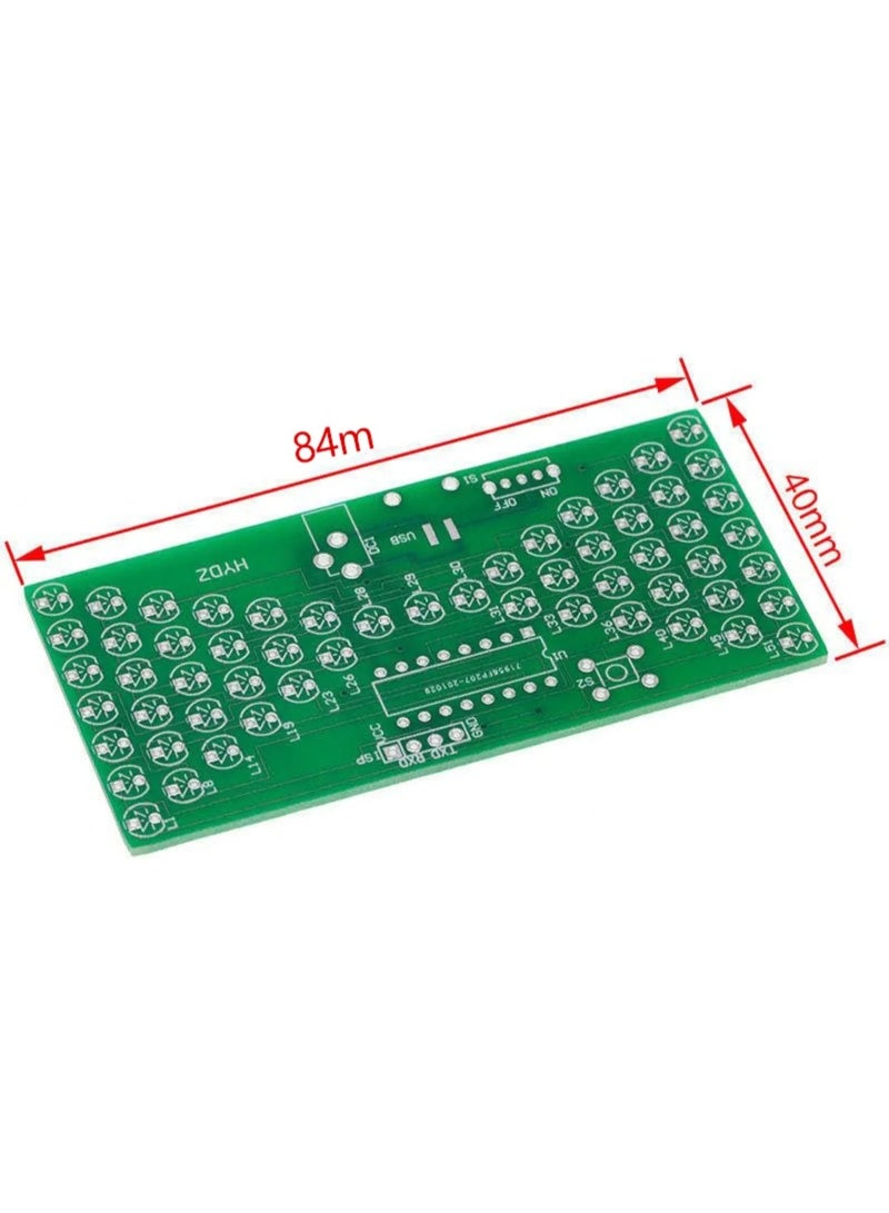 مجموعة الساعة الإلكترونية 5V LED PCB (84 × 40mm) - Image 4