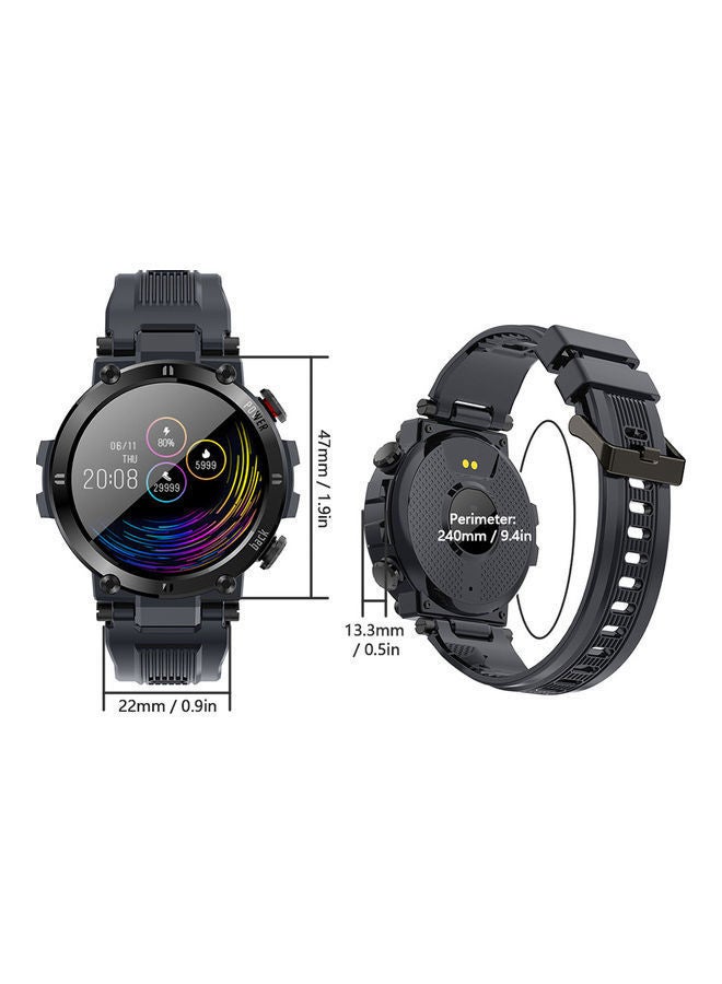 NIBEMINENT Multi-Sport Mode Full Touch Screen Smart Watch With Waterproof Black  - Image 3