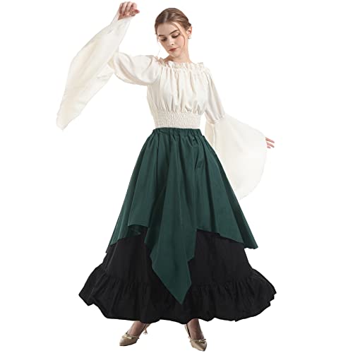 NSPSTT Women Medieval Costume Renaissance Dress Women Victorian Ball Gown Gothic Pirate Costume - Image 2