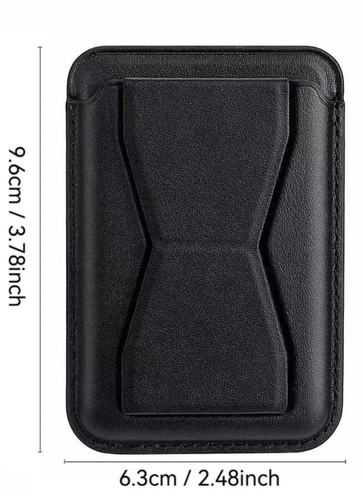 راكسوم حامل MagSafe الجلدي المزود بمشبك تثبيت - حامل مغناطيسي فاخر من الجلد لأجهزة iPhone، حامل قابل للتعديل، حامل هاتف آمن للمكتب والسيارة وغيرها - Image 2