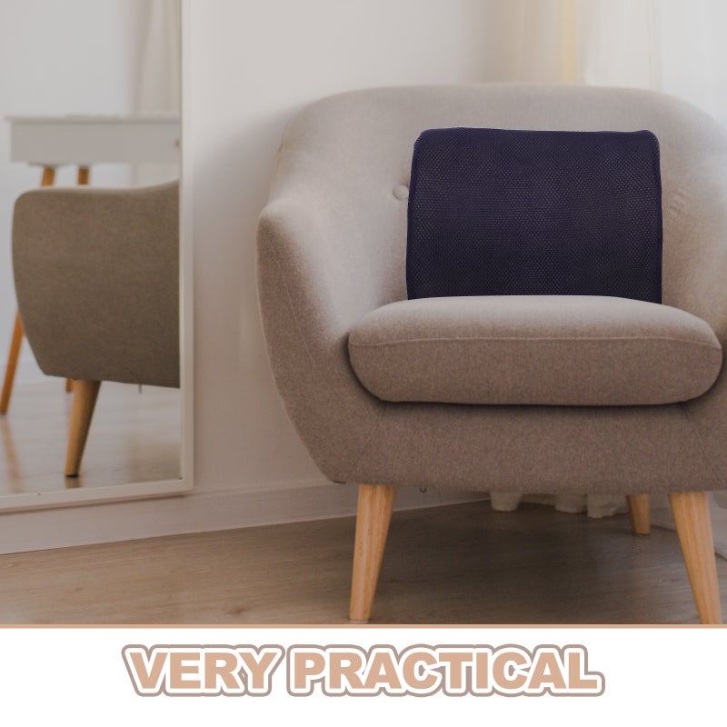Lumbar Support Pillow For Office Chair: Car Back Support Cushion Memory Breathable Mesh Gaming Chair Desk Backrest For Ergonomic Lower Back Adjustable Straps - Image 2