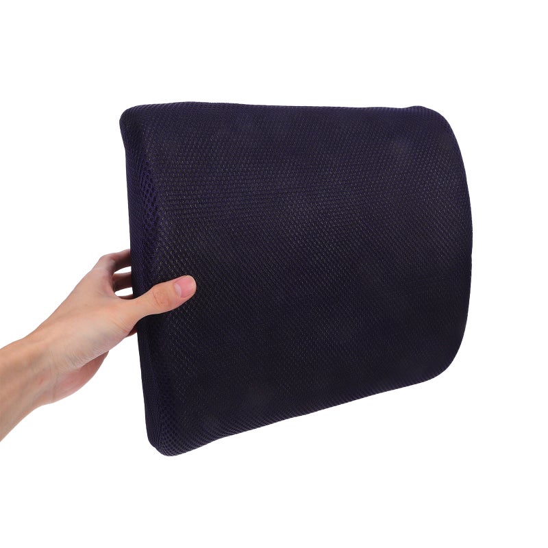 Lumbar Support Pillow For Office Chair: Car Back Support Cushion Memory Breathable Mesh Gaming Chair Desk Backrest For Ergonomic Lower Back Adjustable Straps - Image 3