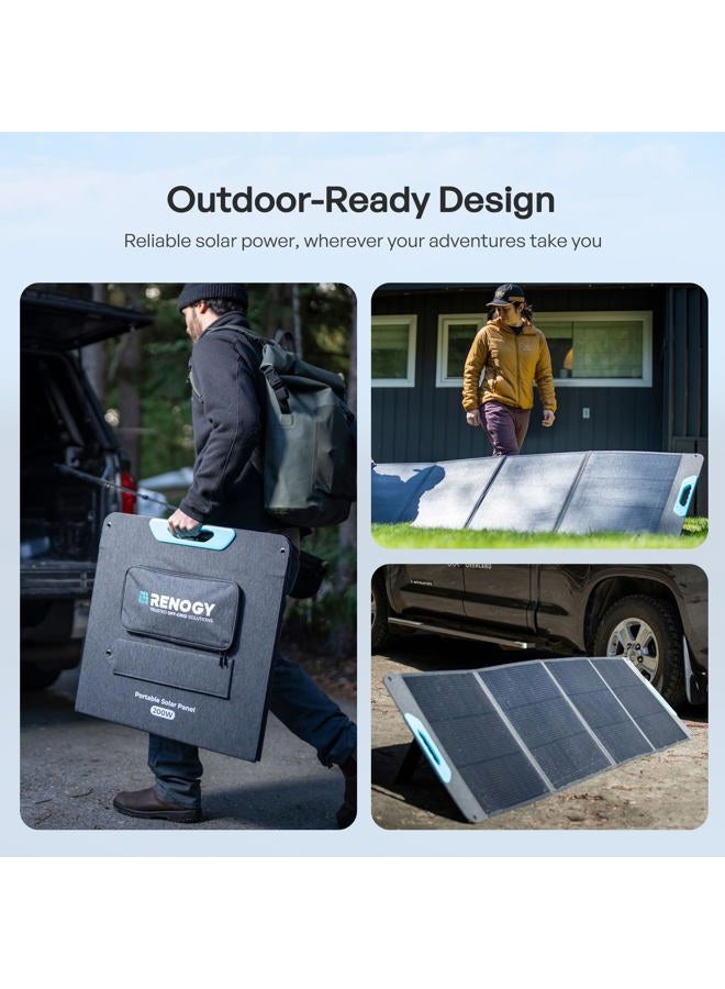 Renogy N-Type 200W Portable Solar Panel, 25% Cell Efficiency, Foldable Solar Panel Power Backup, Solar Charger for Power Station RV Camping Off Grid - Image 5