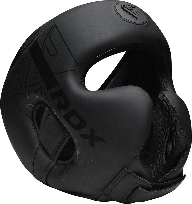 RDX Adjustable Padded KARA Head Guard for Boxing, MMA, and Martial Arts Training -XL |Black/Black (HGR-F6MB-XL) - Image 4
