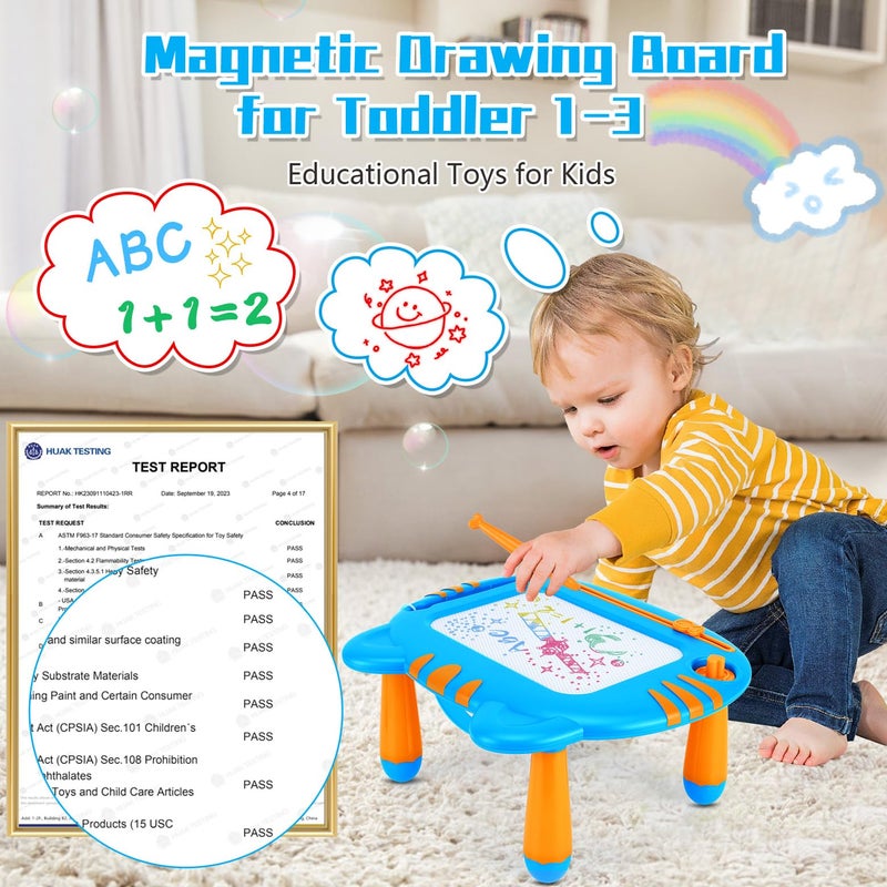 MERGUEZ Magnetic Drawing Doodle Board for ToddlerToddler Toys for 3 4 5 Year Old Boys GirlsLearning Educational Baby Kids Toys for Boys and Girls 3 Years and UpChristmas Birthday Gifts - Image 3