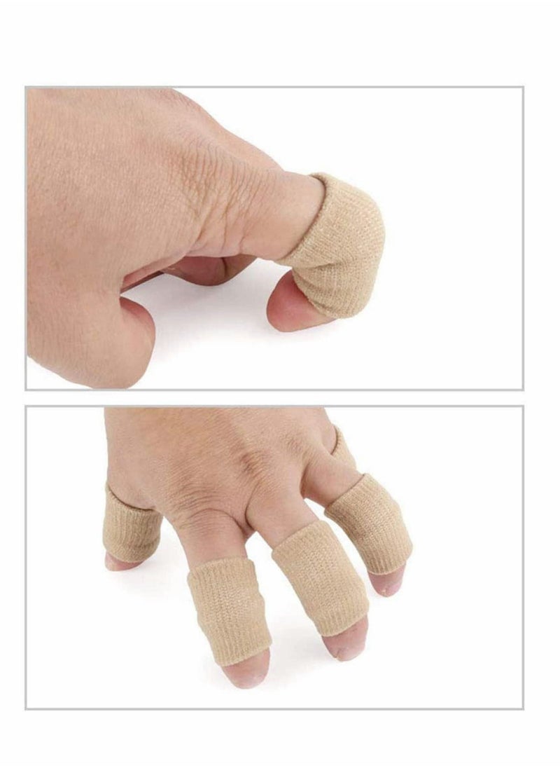 Generic - 10x Finger Protector Sleeve, Arthritis Stretchy Support Sports Aid - Basketball Finger Guard - Image 1