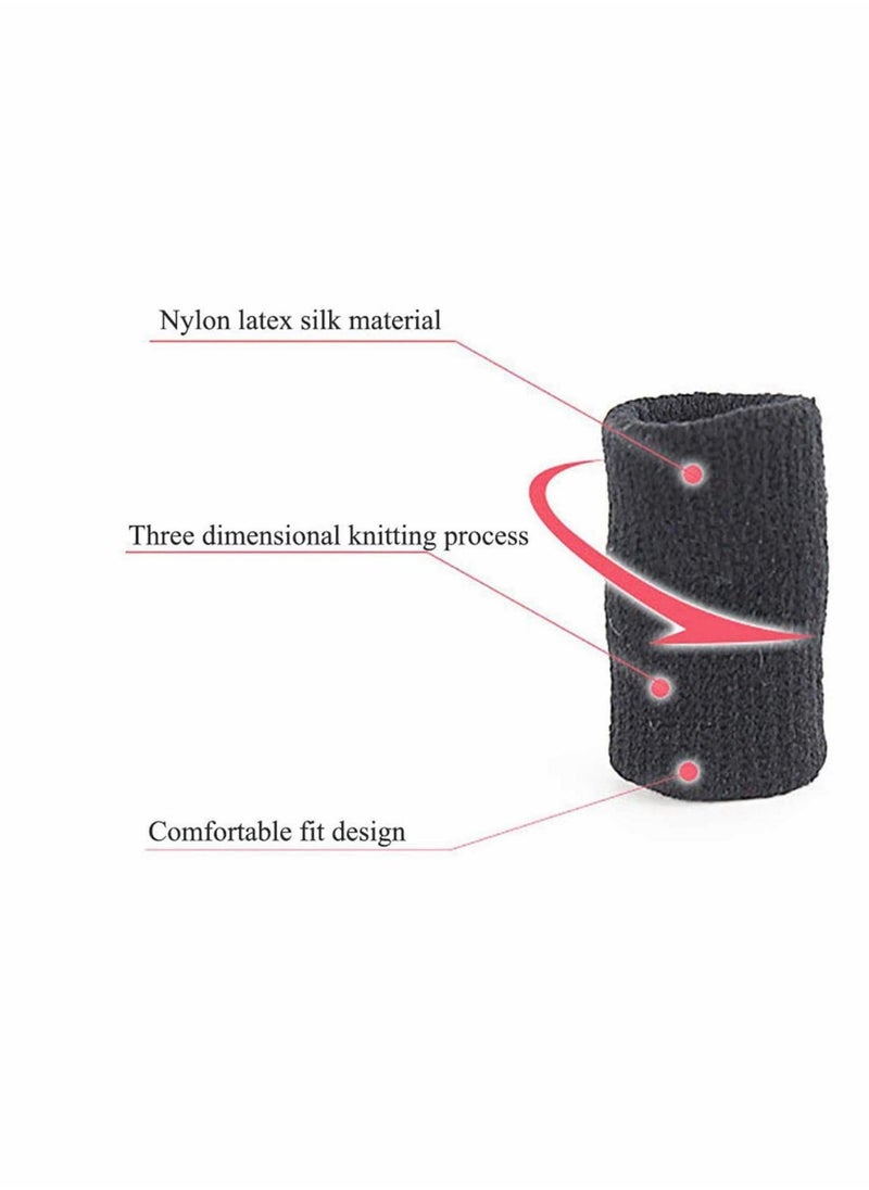 Generic - 10x Finger Protector Sleeve, Arthritis Stretchy Support Sports Aid - Basketball Finger Guard - Image 1