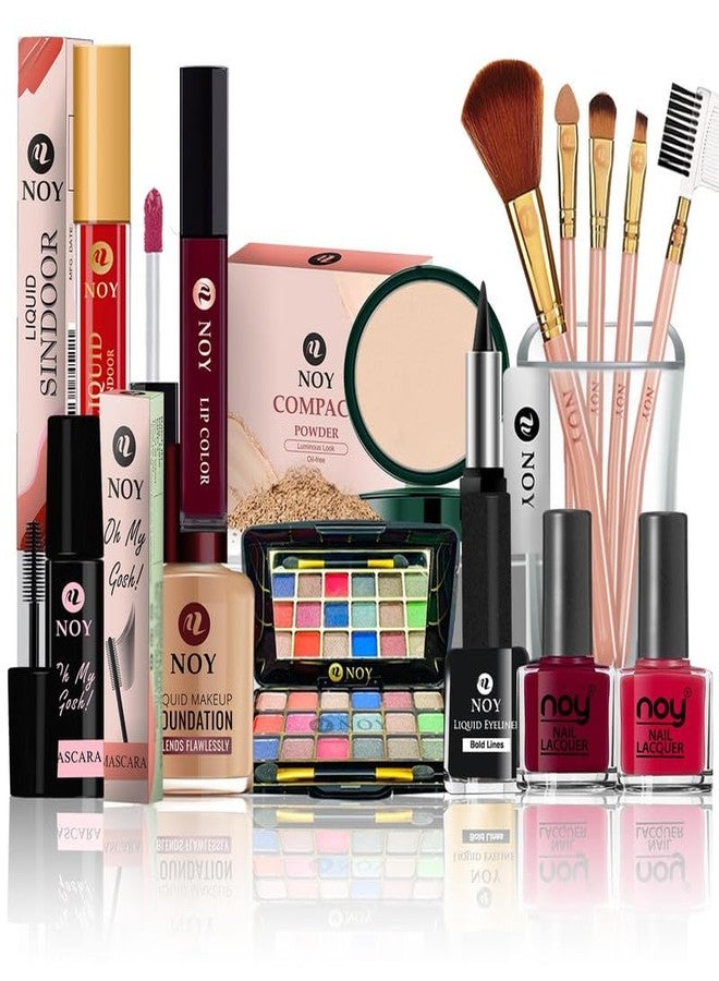 NOY Couture Collection High End Makeup Kit Sets For Runway Worthy Beauty Rich Ingredients-Vitamin E & Highly Pigmentation NO#499 (Pack of-15) - Image 1