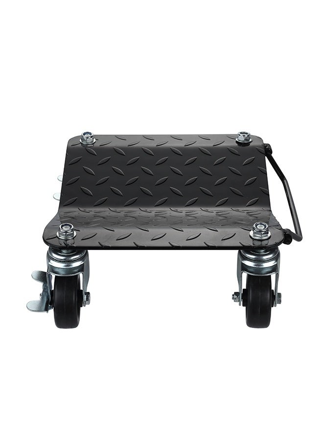 LAWAZIM Car Dolly Tire Skate - 1500lb - Heavy Duty Wheel Dolly Car Skate with 4" 360° Swivel Casters and Brakes - Ideal for Vehicle Repair, Storage, & Moving Cars, Motorcycles, and Light Trucks - Image 2