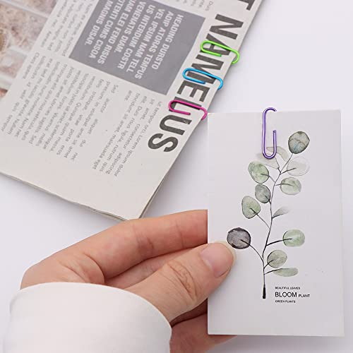 Mogoostry Cute Magnetic Paper Clip Holder for Desk 100Pcs 28mm(1.1") Small Paperclips Dispenser for Home Office Accessories (Rainbow) - Image 4