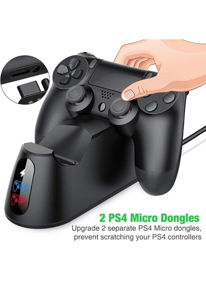 قاعدة شحن مزدوجة لأجهزة التحكم، شاحن سريع لمنصات الألعاب مع وصلة USB-C - Image 2