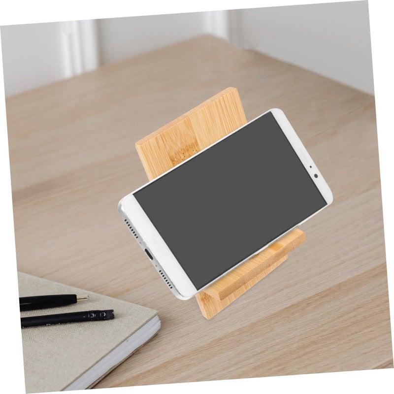 2 Pack Wooden Phone And Tablet Stand With Charging Opening For Desk Home Office - Image 4