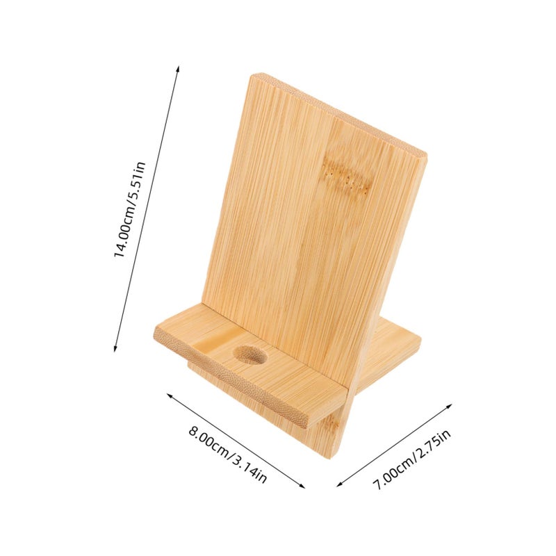 2 Pack Wooden Phone And Tablet Stand With Charging Opening For Desk Home Office - Image 3